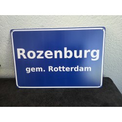 Metalen Bord – Rozenburg gem. Rotterdam (30 x 20 cm)