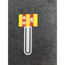 3D Geprinte Boekenlegger – Vlag van Rozenburg (5 x 10,5 cm)